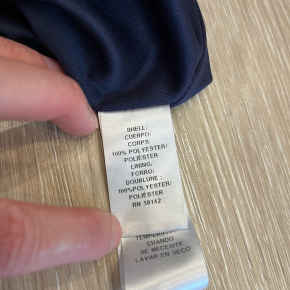 Maggy London Navy Blue Velvet Long Sleeve Dress - Size 6 - Picture 11 of 12